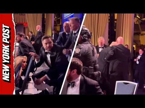JD Vance Rushed Off Stage Before Trump As White House Correspondents' Dinner Shooting Sparks Panic