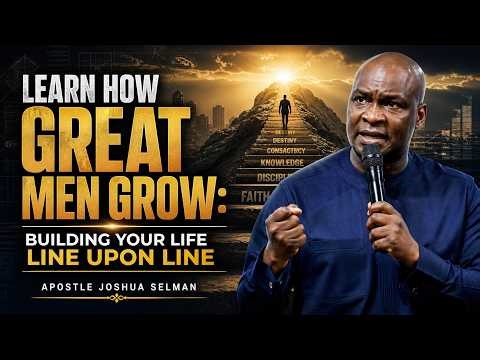 Learn How Great Men Grow: Building Your Life Line Upon Line | Apostle Joshua Selman