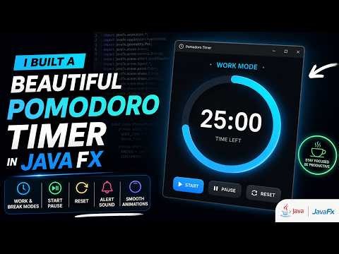 Build a Beautiful Pomodoro Timer in JavaFX | Full Project
