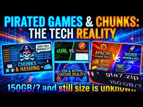 Tech Behind PIRATED Games 🎯 Chunks - cURL vs Postman Apache & Nginx 