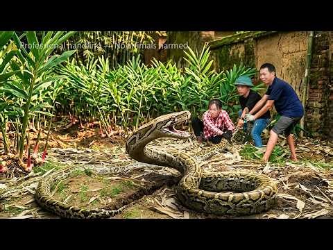 72 Hours in Danger: Giant Python Attacks Girl While Harvesting Ginger — Saved by Two Brave Men