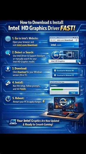 How to Download & Install Intel HD Graphics Driver FAST!
