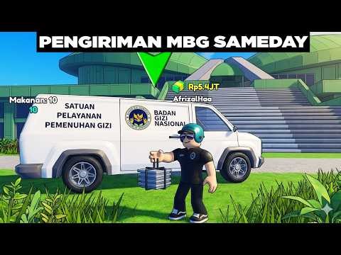Judulnya Speedrun Kurir MBG 😆😆 Roblox MBG Driver
