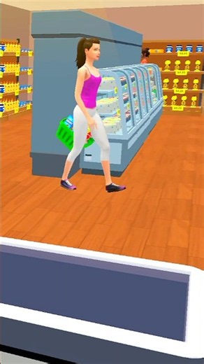 🛒 My Supermarket Simulator 3D Gameplay 😍 | Happy Customers & Shop Management #Shorts
