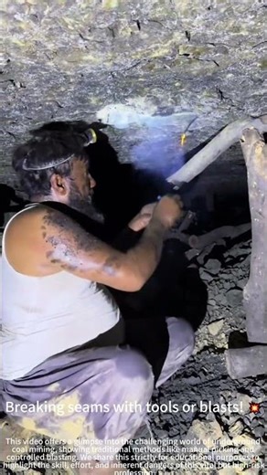 Mining coal deep underground! ⛏️