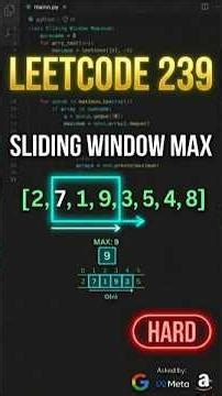 Crushing LeetCode 239! 🚀 Sliding Window Maximum challenge with an O(n) solution. #LeetCode #cpp