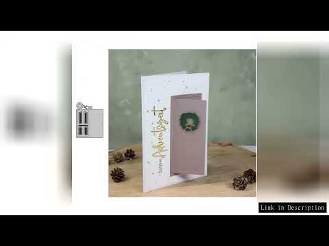 The New Christmas Series Gatefold Card Metal Cutting Dies for DIY Scrapbooking Card Making Stencils