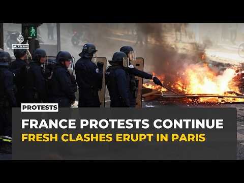 France protests: Fresh clashes in Paris as cities reel from widespread destruction