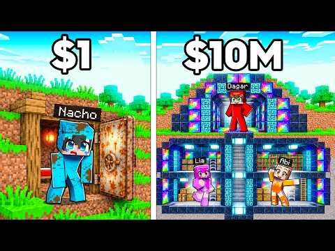BÚNKER Militar Secreto POBRE vs MILLONARIO en Minecraft!
