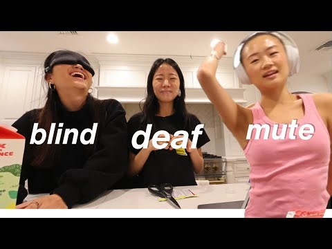 BLIND DEAF MUTE COOKING CHALLENGE *CHAOTIC!!!*