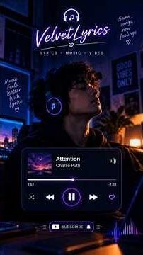 ATTENTION — Charlie Puth | Lyrics 🎧✨
