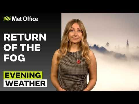 30/10/2026 - Largely settled weather - Evening Weather Forecast UK - Met Office Weather