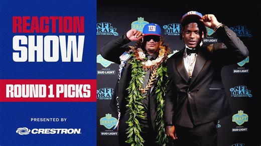 Giants 2026 Draft Reaction Show | Day One | New York Giants
