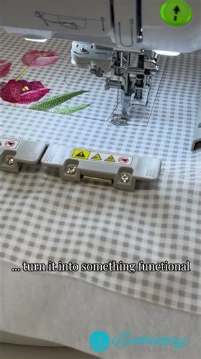 From Stitch to Finished Oven Mitt ✨ #machineembroidery