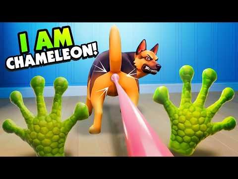 I Accidentally Licked a Dog's BUTT With My Tongue in VR (Be A Chameleon)