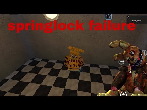 Springlock failure test