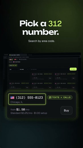 312 Area Code Phone Number Online: A Chicago, IL Number in Your Browser #shorts