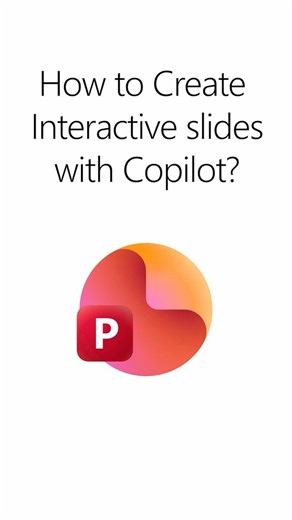 How to create interactive slides with Copilot?