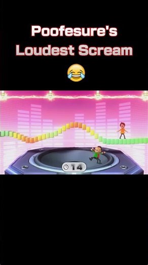 Poofesure's Loudest Scream at Catch a Wave in Wii Party U #Shorts #WiiPartyU