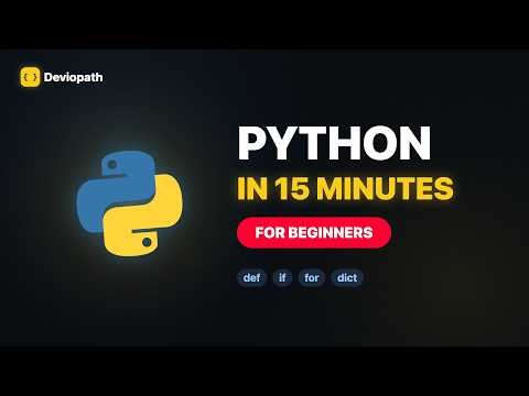 Learn Python in 15 Minutes – Beginner Crash Course