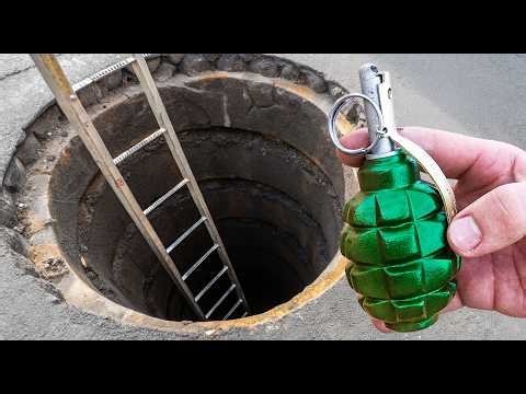 What Happens When You Throw Things Into a GIANT Hole?