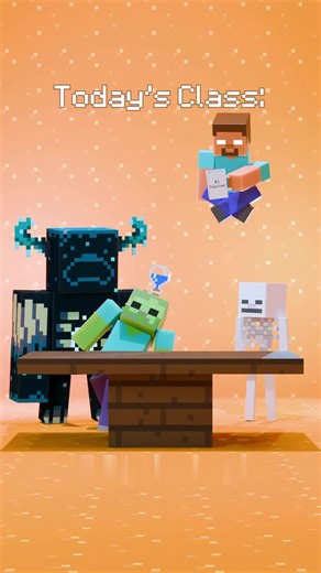 Lazvexorn || Minecraft edits || Animator on Instagram: "The Monster School: A New Lesson | BOTTLE FLIP🔥✨😱 #minecraft #blenderanimation #animation #blender3d #monsterschool"