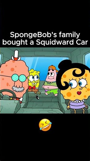 SpongeBob's Family Bought a Squidward Car! 🤣 #spongebob #shorts #animation