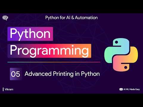 Advanced Printing in Python