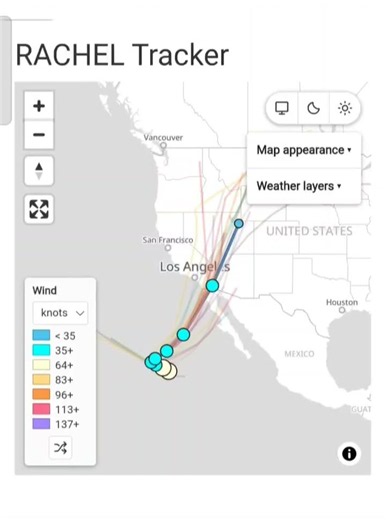 International Hurricane / Cyclone / Typhoon Tracking Map on 8th Oct - Cyclocane.com