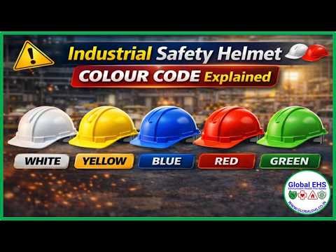 Industrial Safety Helmet Color Code Explained | Helmet Colors in Industry | Global EHS (English)