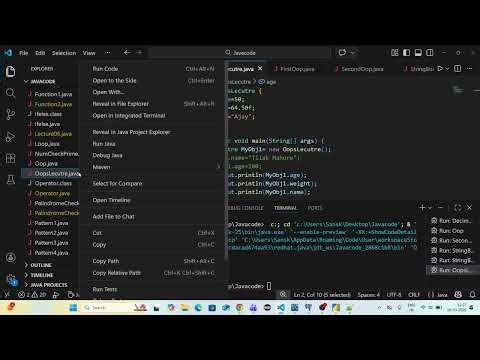 Oops Lecture 02 in Java