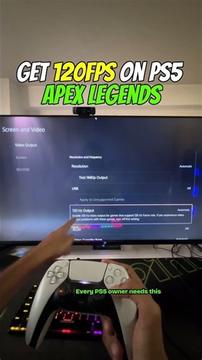 How to Get 120FPS on PS5 Apex Legends