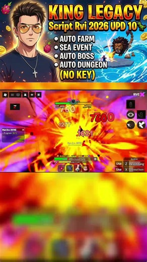 KING LEGACY Script 2026 UPD 10 AUTO FARM, SEA EVENT, AUTO BOSS, AUTO DUNGEON (NO KEY) 🦖