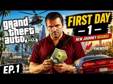 GTA 5 Gameplay #1 😱 | My First Day in Los Santos!