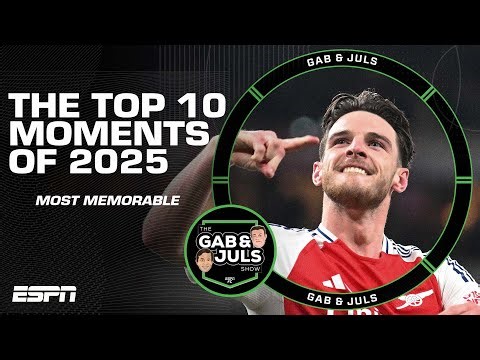 The TOP 10 footballing moments of 2025! Rice’s free kicks vs. Madrid, PSG’s UCL win & more | ESPN FC