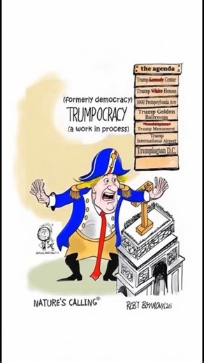 Robert Borman on Instagram: "Into year 2 🤦‍♂️ #politicalcartoon #affordabiliy #aca #politicalsatire #trump donaldtrump satire politicalhumor cartoon politics politicalcartoons editorialcartoon trumpmemes politicalmemes humor illustration art tariffs coffeeandcourtney thecardtoonist fridayvibes"