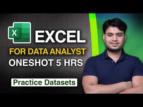 Excel for Data Analytics Full Course 2026