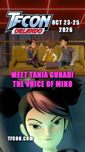 Meet Tania Gunadi, the voice of Miko in Transformers Prime at #TFconOrlando is Oct 23-25, 2026 |