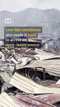 Blaze destroys over 1,000 homes in Malaysian water village