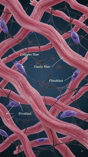 🧬 TISSUE = CELLS WORKING TOGETHER! 🔬✨Know the 4 basic tissue types #Tissue #Anatomy #shorts # viral