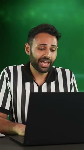 A tech reviewer showcases a laptop's screen and highlights the built-in Opera browser features.