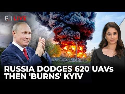Russia BURNS Kyiv In Revenge Roar; Rains Missiles After 620 Aerial 'Triggers' | Firstpost Live