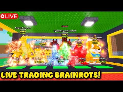 Live Trading + Admin Abuse & Taco Tuesday in Steal A Brainrot #stealabrainrot #roblox #livestream