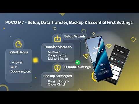 POCO M7 – Setup, Data Transfer, Backup & Essential First Settings