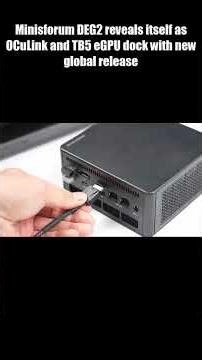 This eGPU Dock Changes EVERYTHING — Thunderbolt 5 + OCuLink in ONE Box?! 🤯