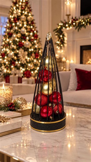 Beautiful dollar idea ✨😍🎄#christmasdecor #homehacks #dollartree #dollartreefinds #dollartreediy