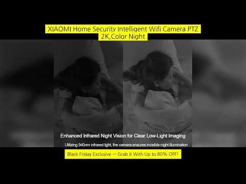 Xiaomi Home Security Intelligent Wifi Camera Ptz 2K,Color Night Vision,Two‑Way