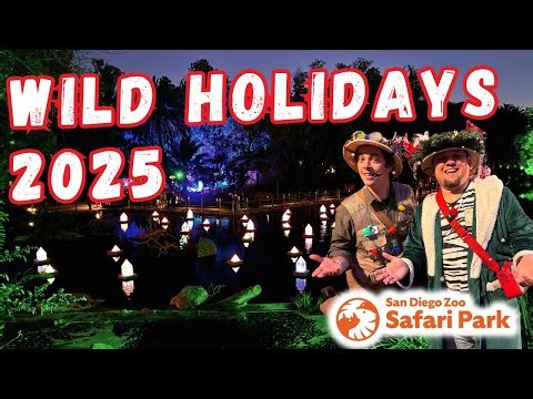 WILD HOLIDAYS 2025 at San Diego Zoo Safari Park | Holiday Lights, Entertainment & Fun