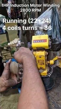 ​1 HP Induction Motor Winding Data & Full Repairing | Step by Step Guide #motorwinding
