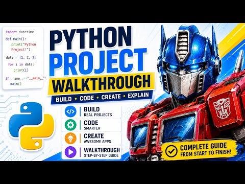 Python Coding Project Walkthrough 🔥learn full course for beginners